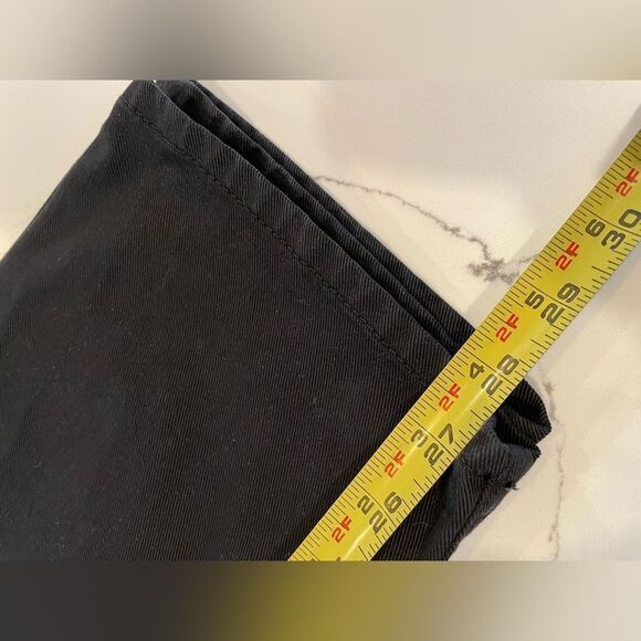 KOTN High Rise Relaxed Straight Leg Black Jeans Egyptian Cotton Women’s Sz 14 - Picture 5 of 7